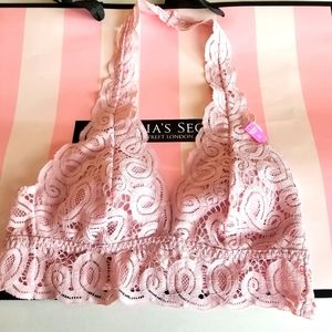 VICTORIA'S SECRET PINK SMALL LACE BRALETTE